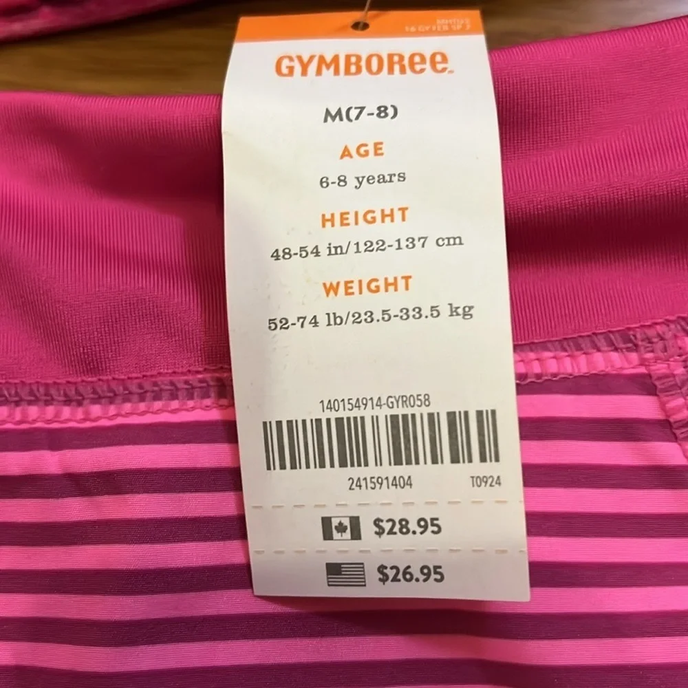 Gymboree girls pink jacket and matching skort size medium (7/8) NWT.